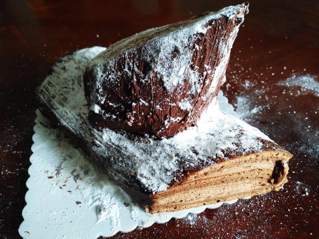 圣诞木材蛋糕 Bûche de Noël——北鼎烤箱食谱