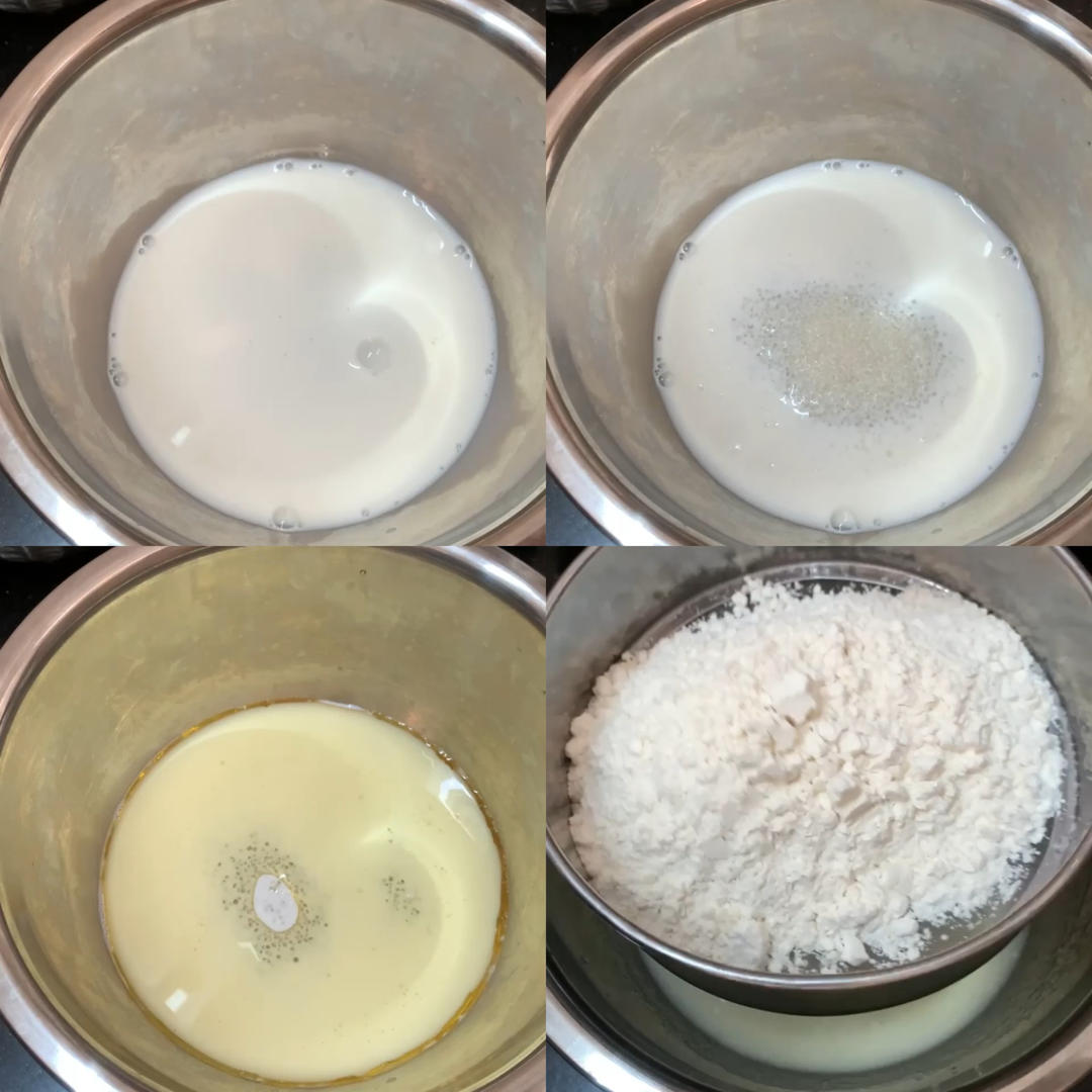 纯奶手撕吐司的做法 步骤1