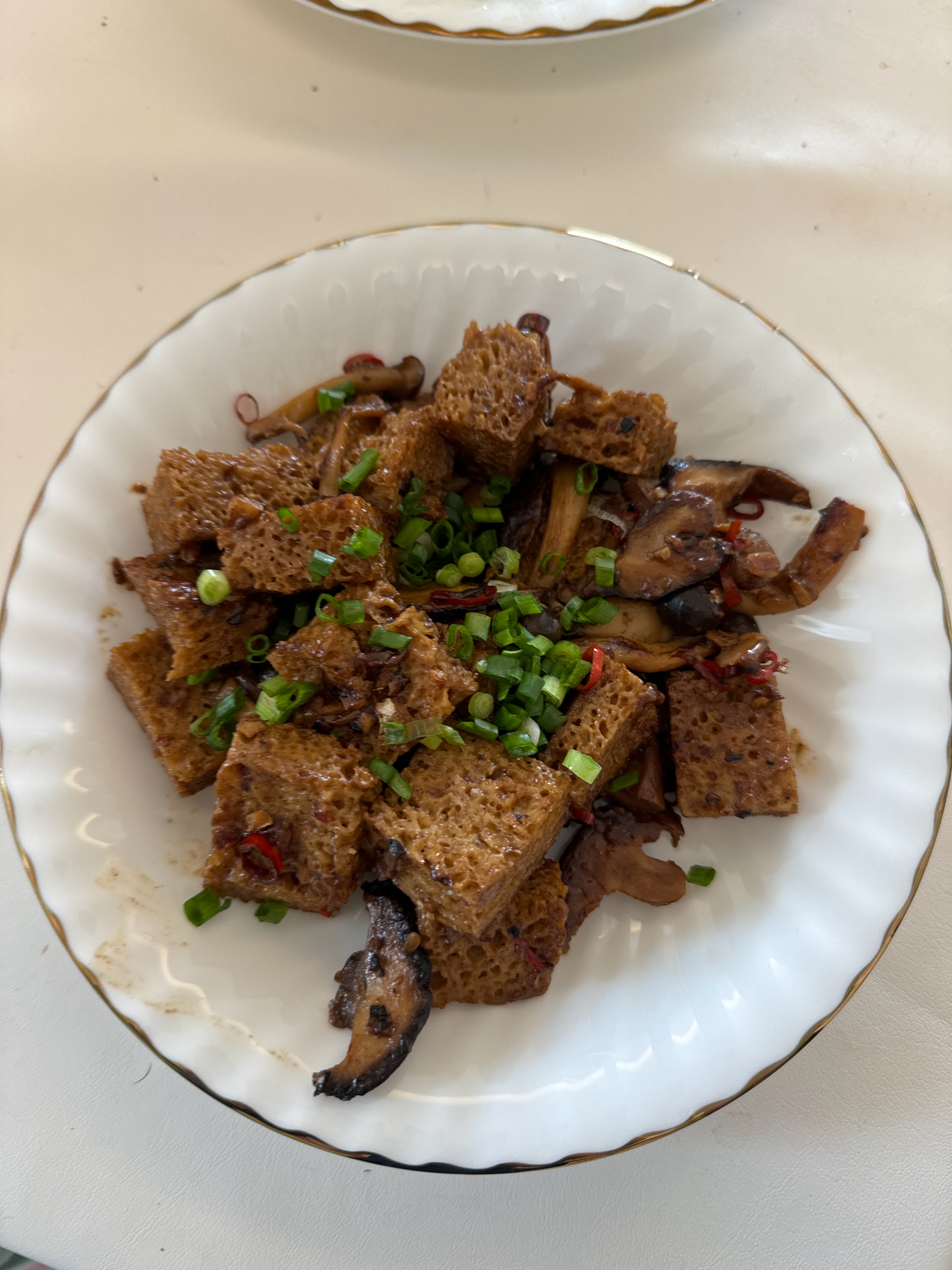 江南菜——蚝油双菇油面筋