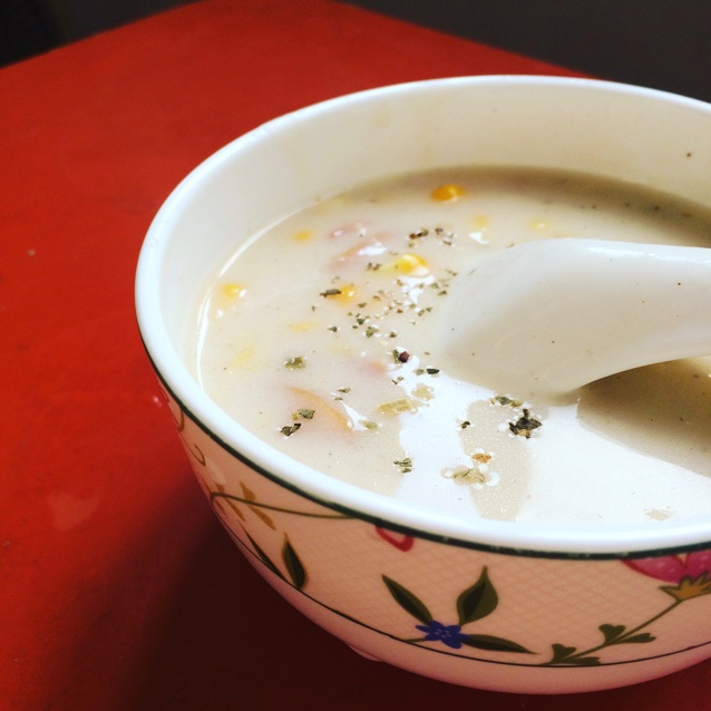 火腿玉米浓汤