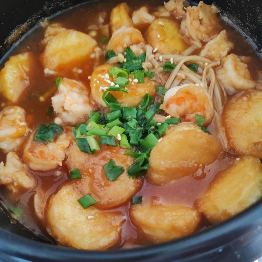 火爆餐厅的豆腐鲜虾煲，鲜香美味又下饭