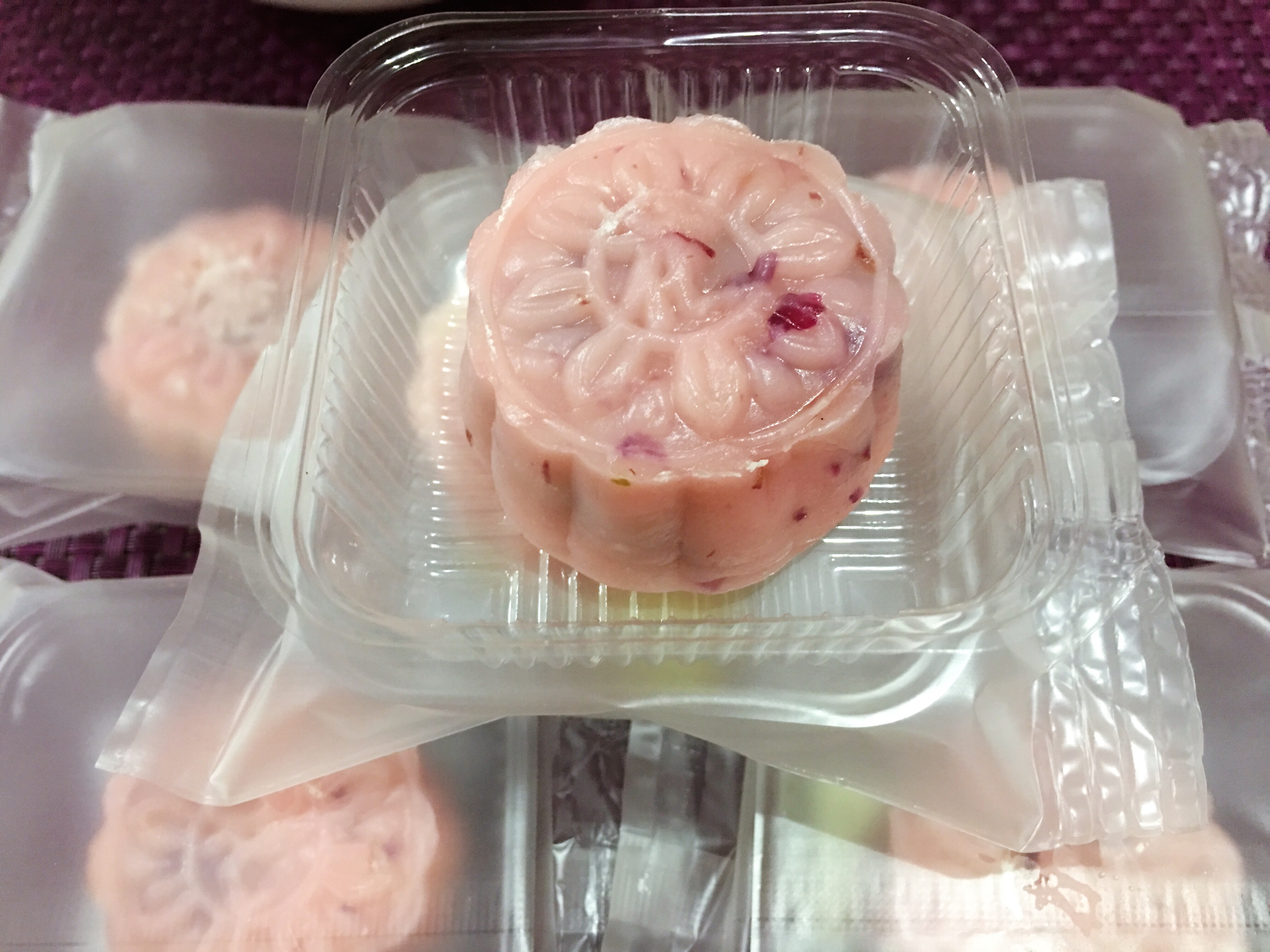 【无糖月饼】木糖醇紫薯玫瑰冰皮月饼的做法