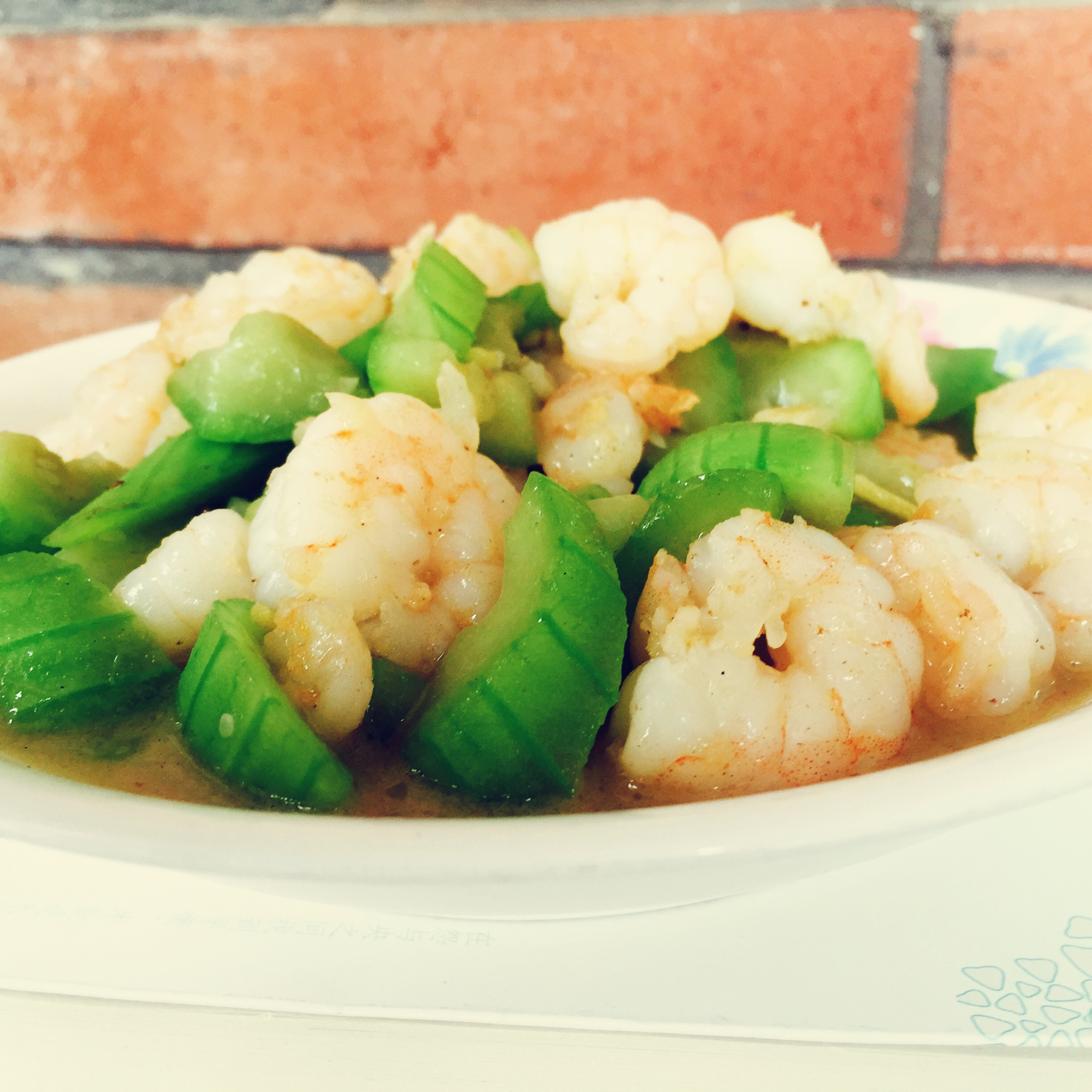 丝瓜炒虾仁