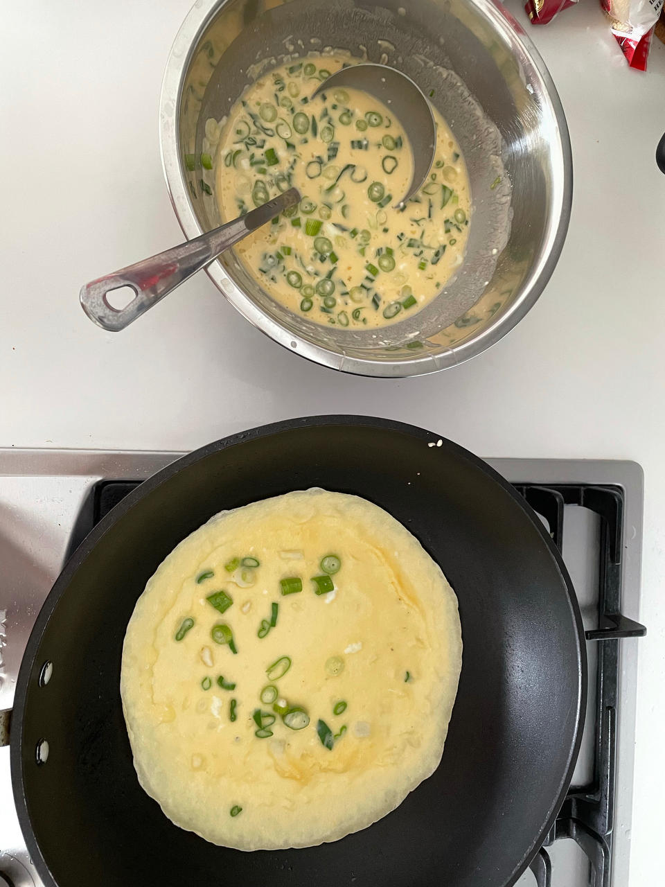 葱花鸡蛋饼