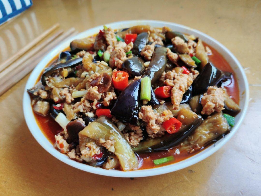 红烧肉沫茄子