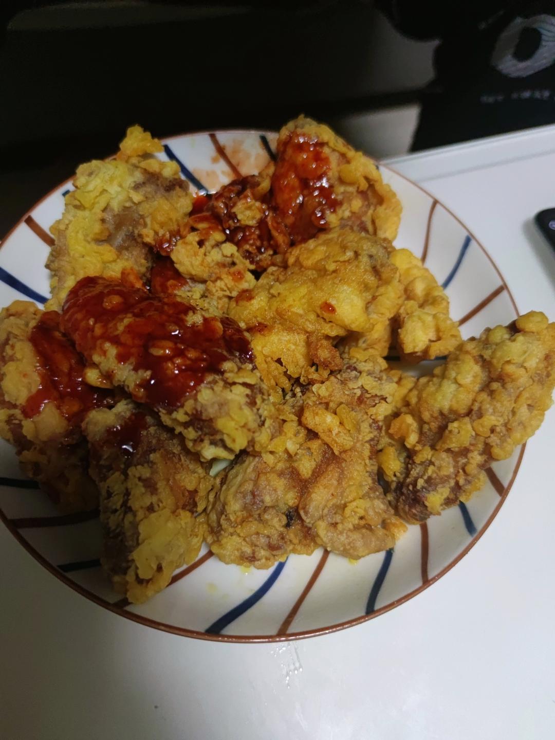 不用炸鸡粉也可以炸出酥脆炸鸡腿