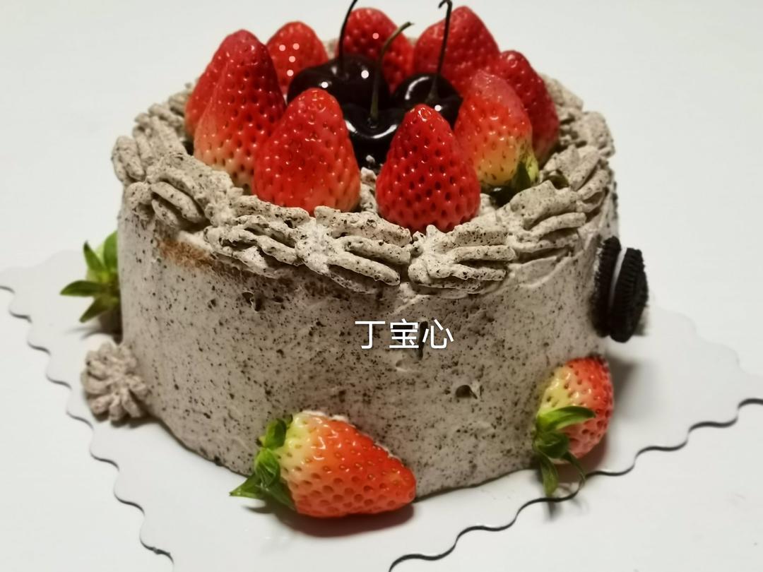 奥利奥海盐咸奶油戚风蛋糕8寸