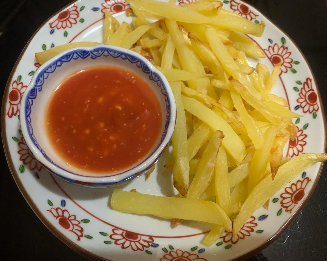 0失败！超简单！很省油！空气炸锅版薯条，现做现吃哦