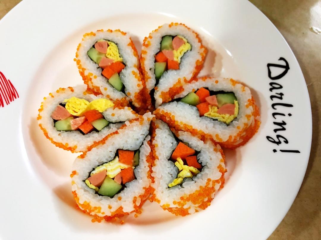 餐桌上的春意----樱花寿司