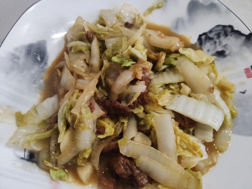 白菜炒肉