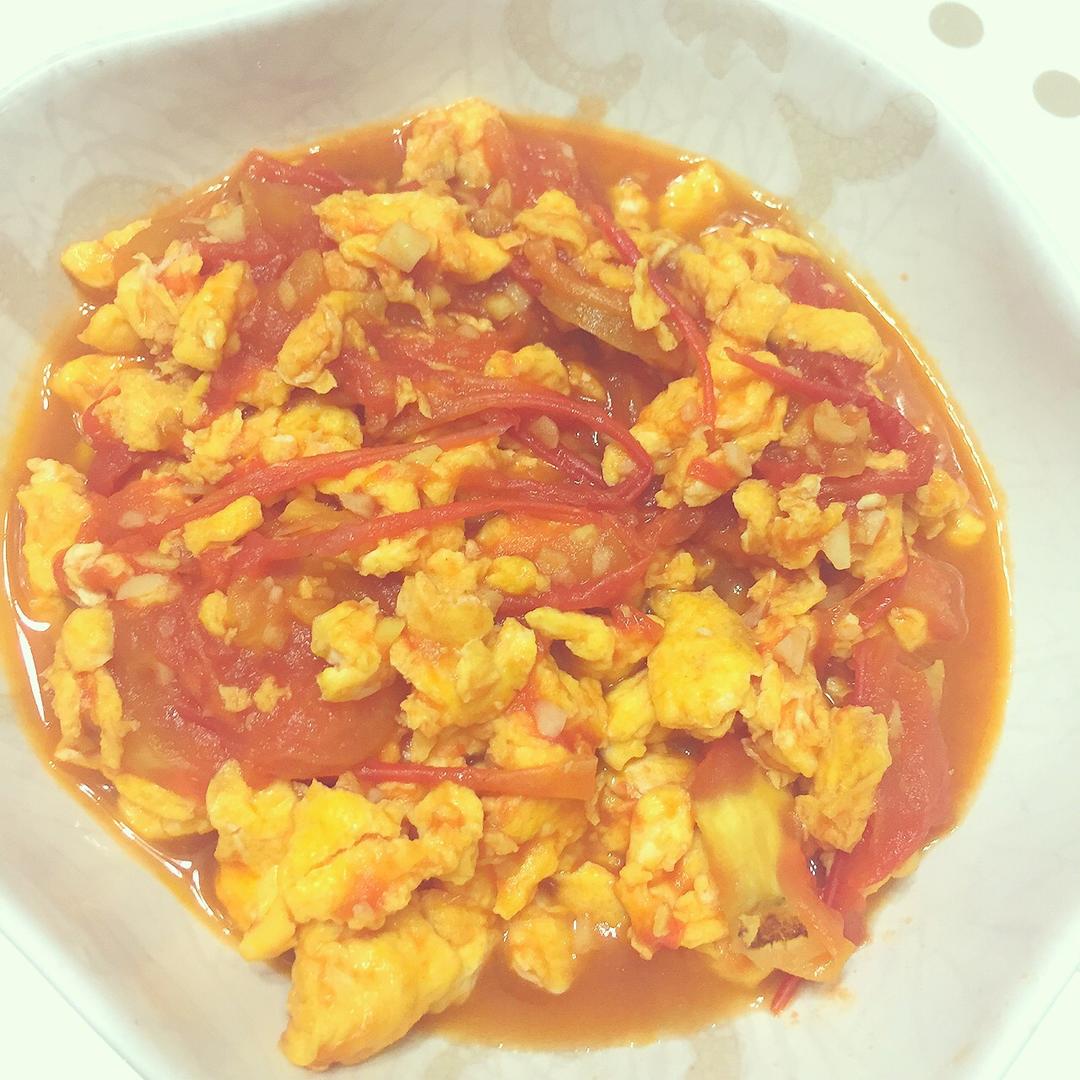 赛螃蟹炒番茄【The national Chinese food】