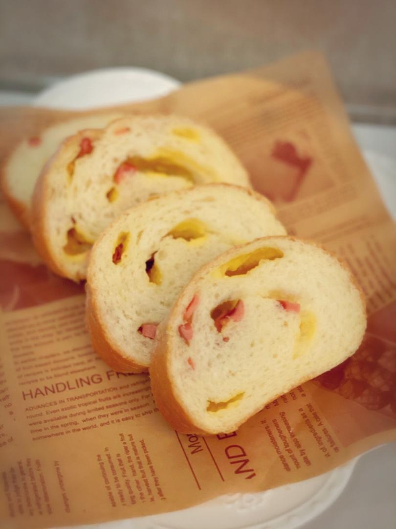 香肠（培根）芝士面包-老面版