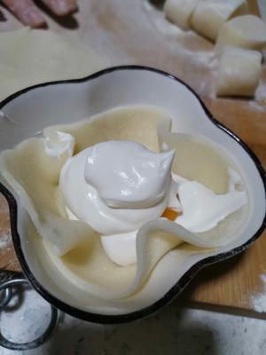 芒果奶油雪媚娘or糯米糍皮做法的做法 步骤6