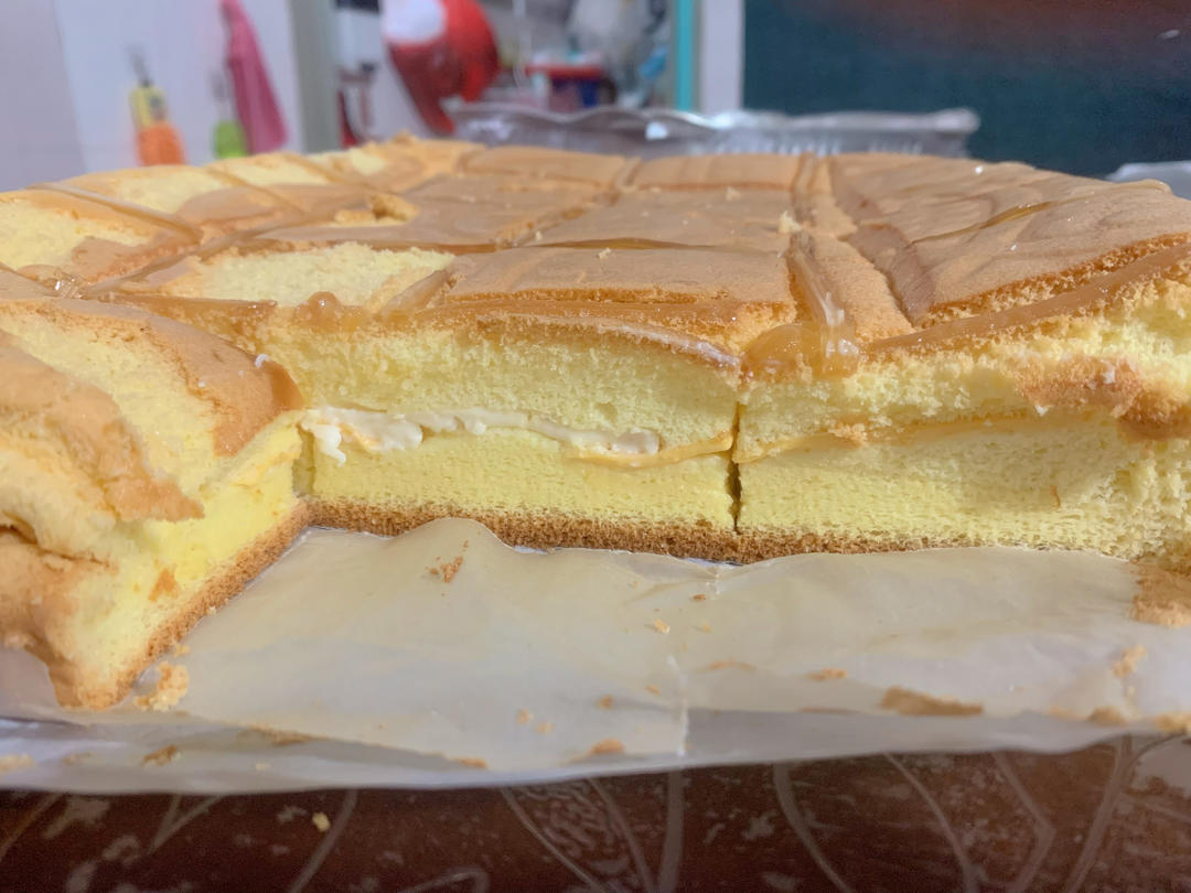 古早芝士咸蛋黄夹心蛋糕