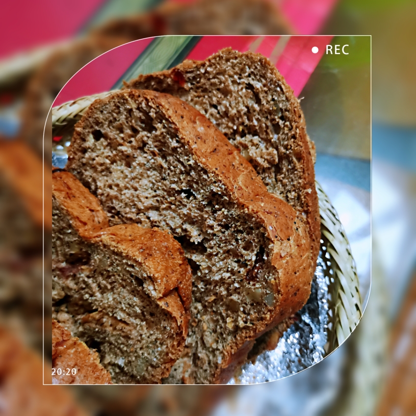 冷发酵美的面包机全麦面包的做法 步骤7