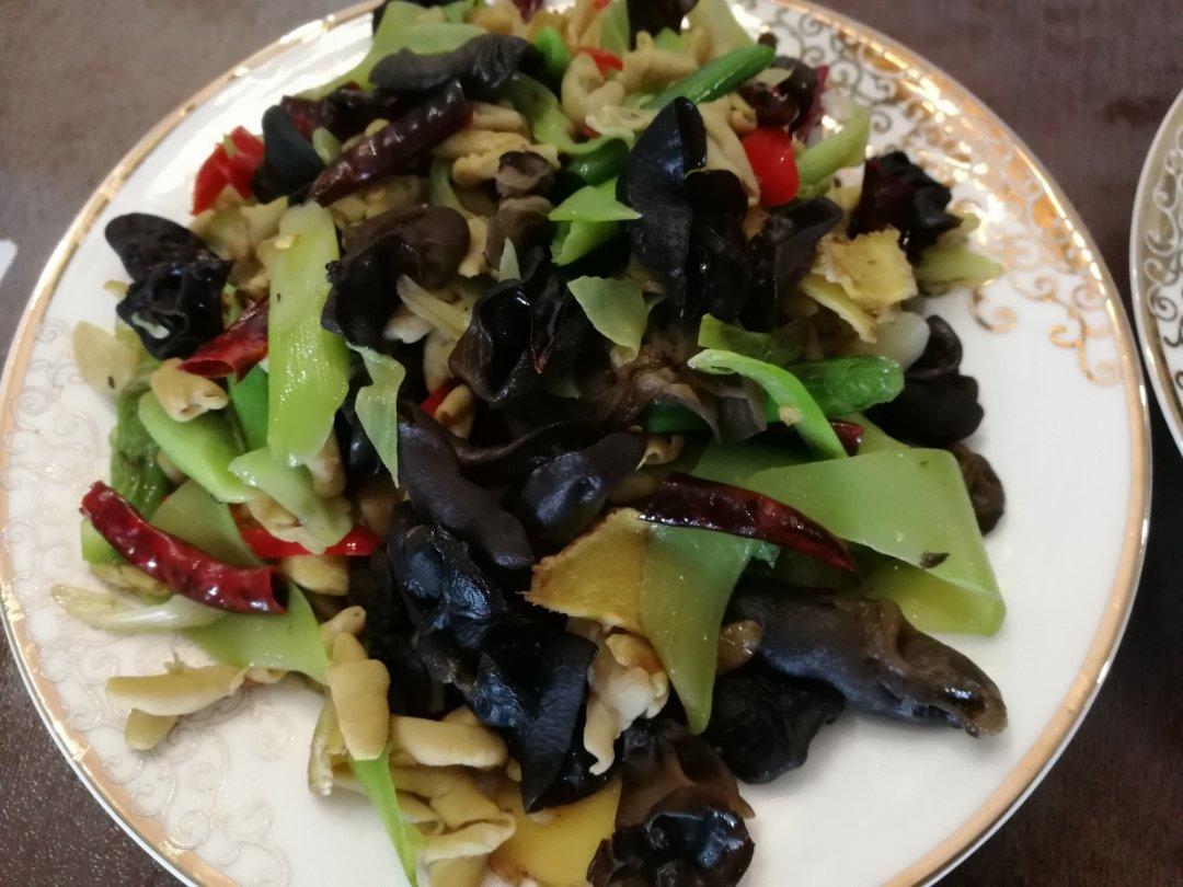 爆炒鸭肠