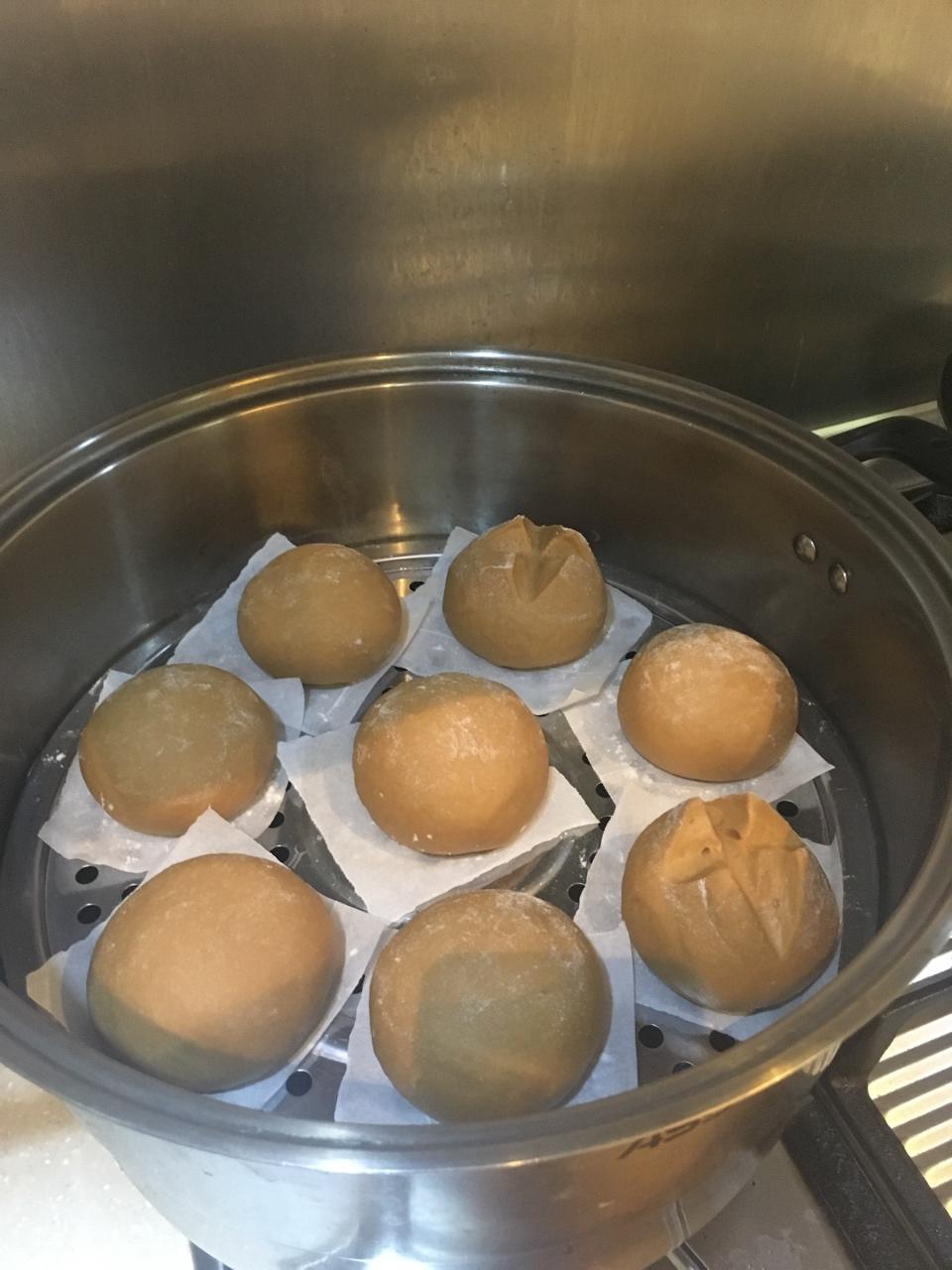 有着面包口感的红糖馒头（一次发酵）
