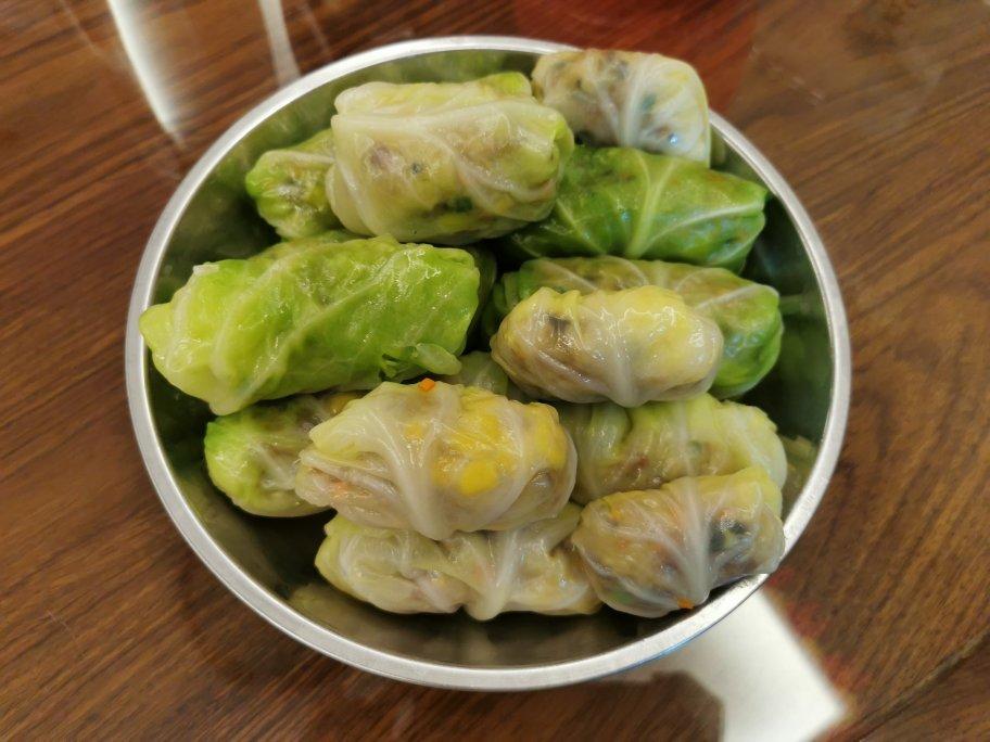 包菜糯米卷