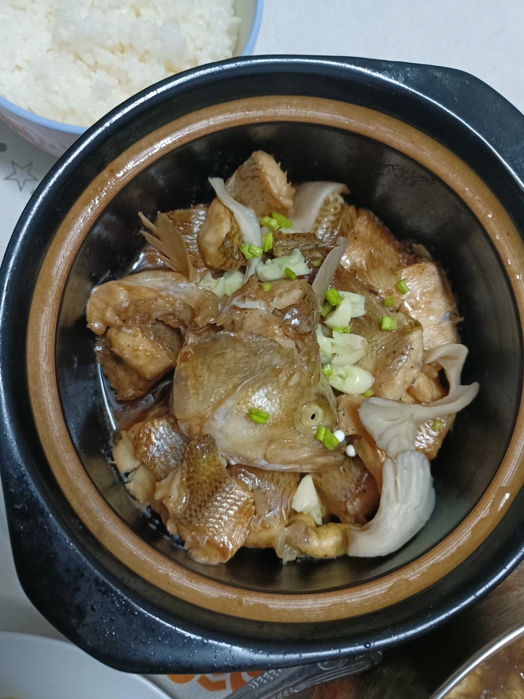 葱香焗鲈鱼