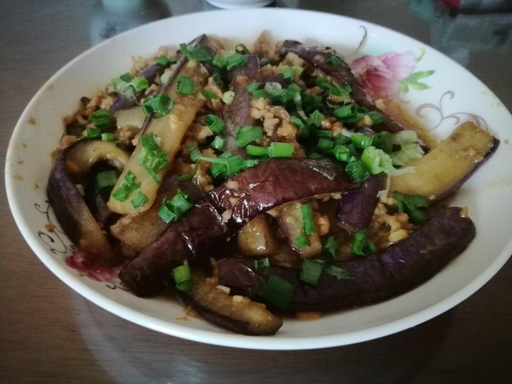 红烧肉沫茄子