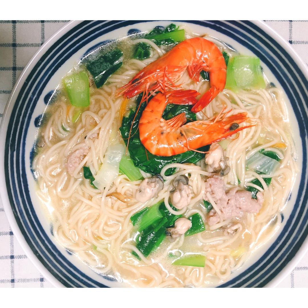 hiuzing做过莆田美食--兴化卤面莆田卤面配上老爸买的海08#午餐61