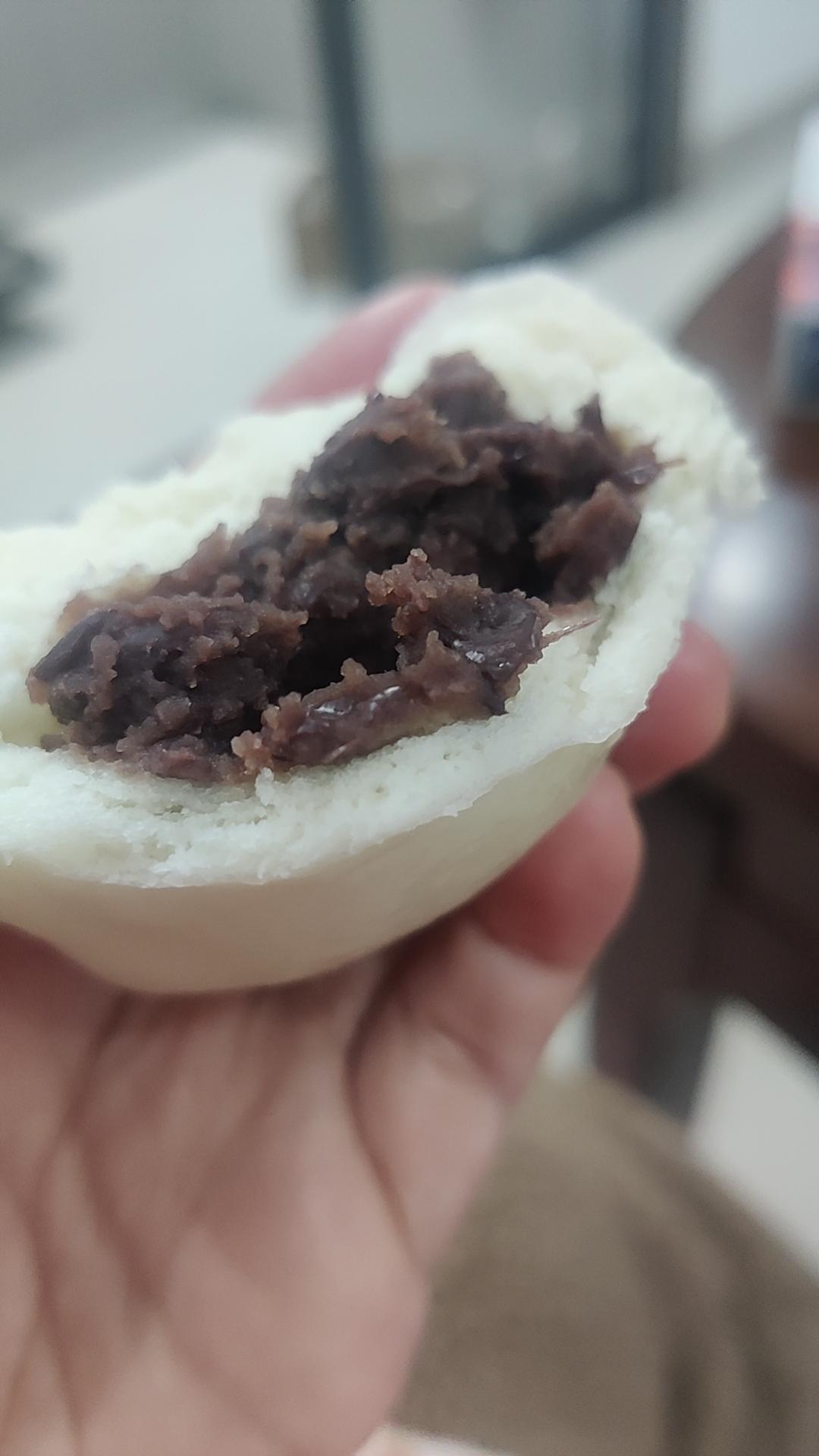 超好吃有豆豆的豆沙包，一次发酵（红豆包）