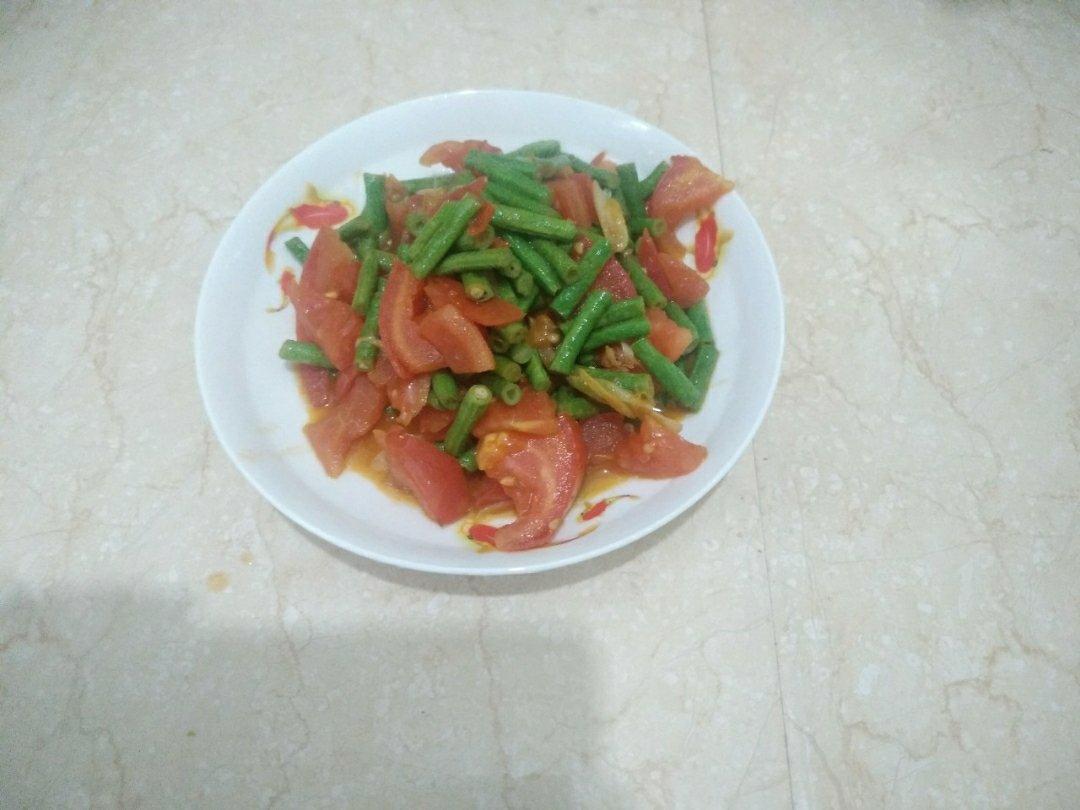 西红柿炒豆角
