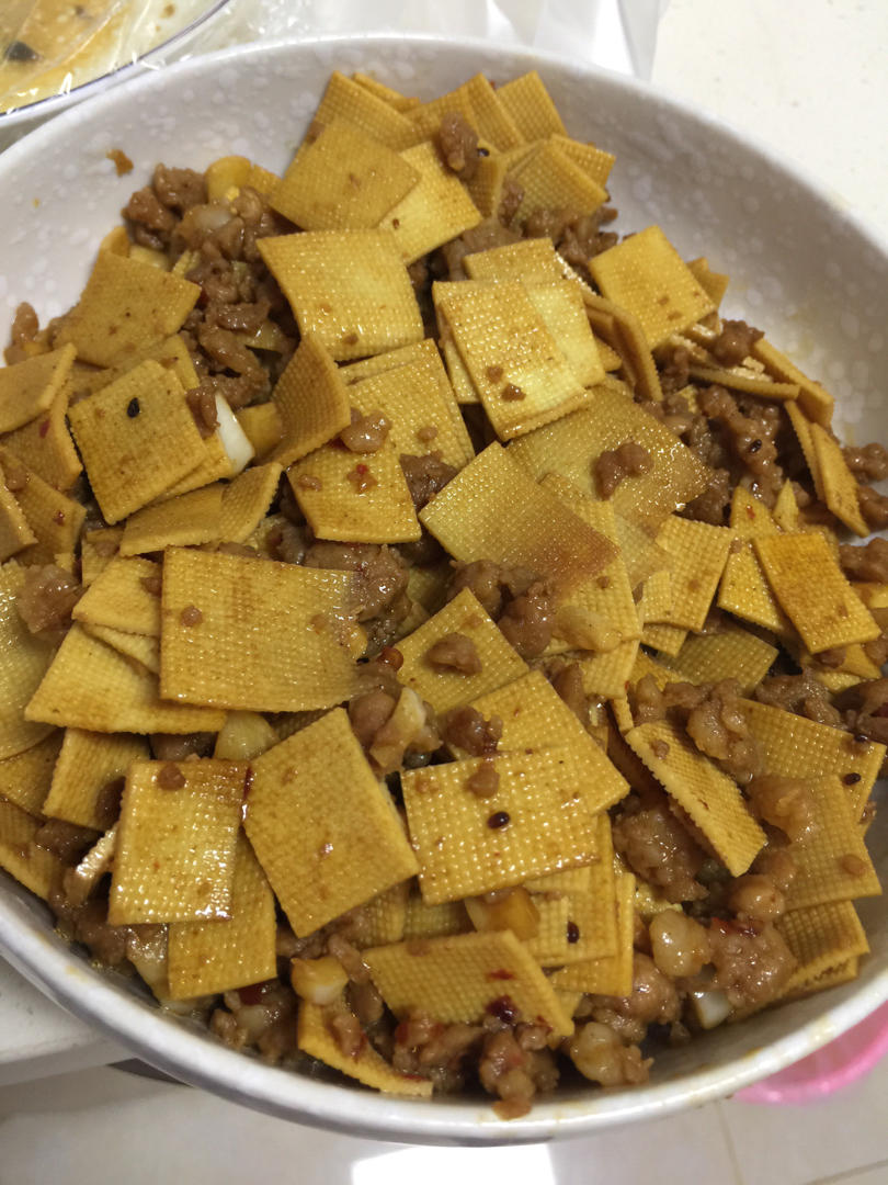 下饭菜豆筋炒肉沫！快手菜豆筋烧肉  家常菜