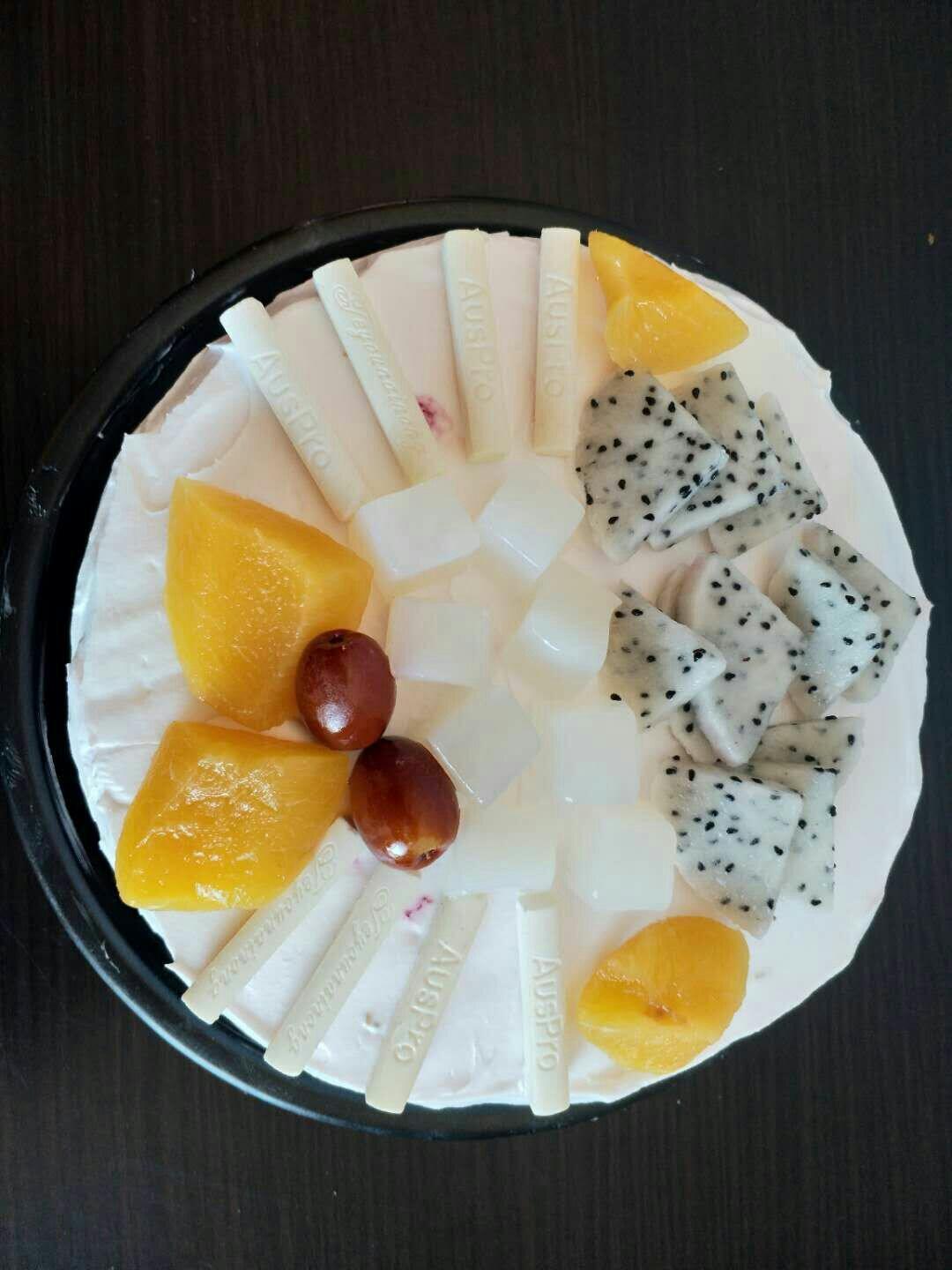 八寸戚风蛋糕(麦香水果)