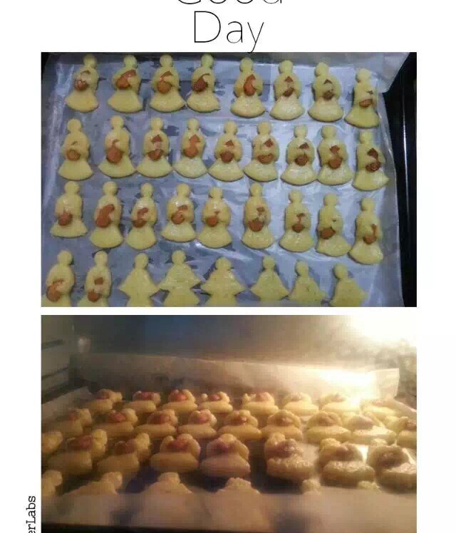 抱杏仁的小熊（造型饼干）