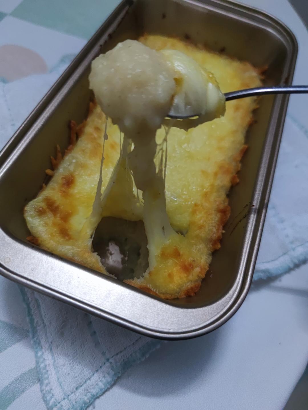 芝士焗土豆泥（烤箱版），小朋友们最爱