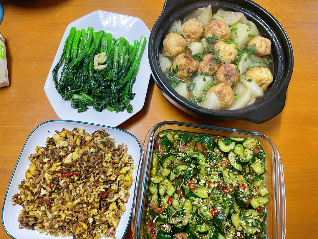 鸡蛋炒外婆菜(下饭菜)