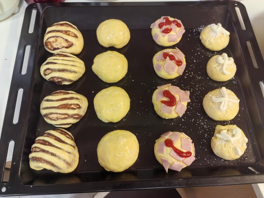 一个面团做4种口味面包！松软可口巨美味！