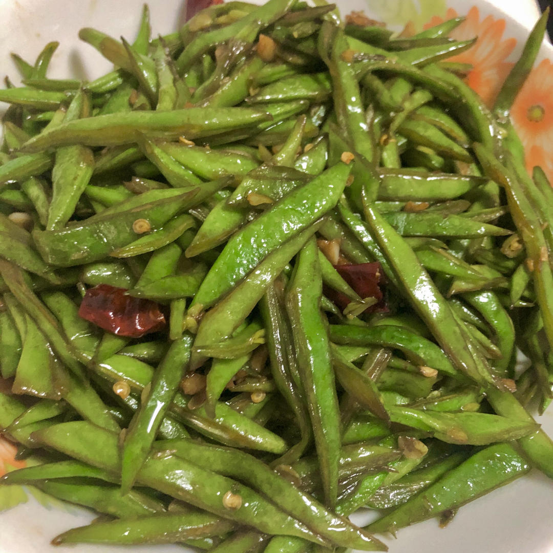 flena做的酱炒芸豆丝豆角就这样炒,好吃的不得了