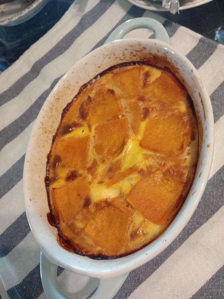 无油无水‼️减肥也能吃的甜品✅低脂蛋奶烤南瓜🎃巨简单