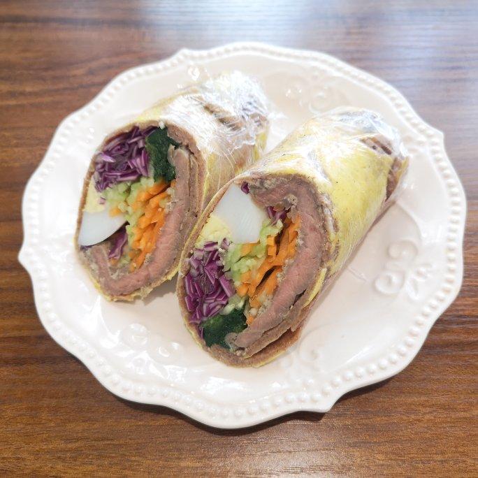 全麦煎饼卷一切