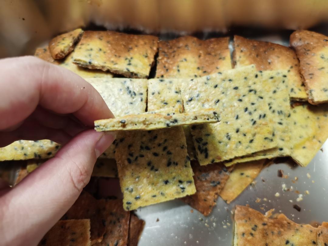 搅一搅就能做零失败芝麻薄脆