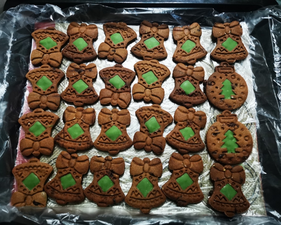 圣诞复古姜饼干（巧克力填充）的做法