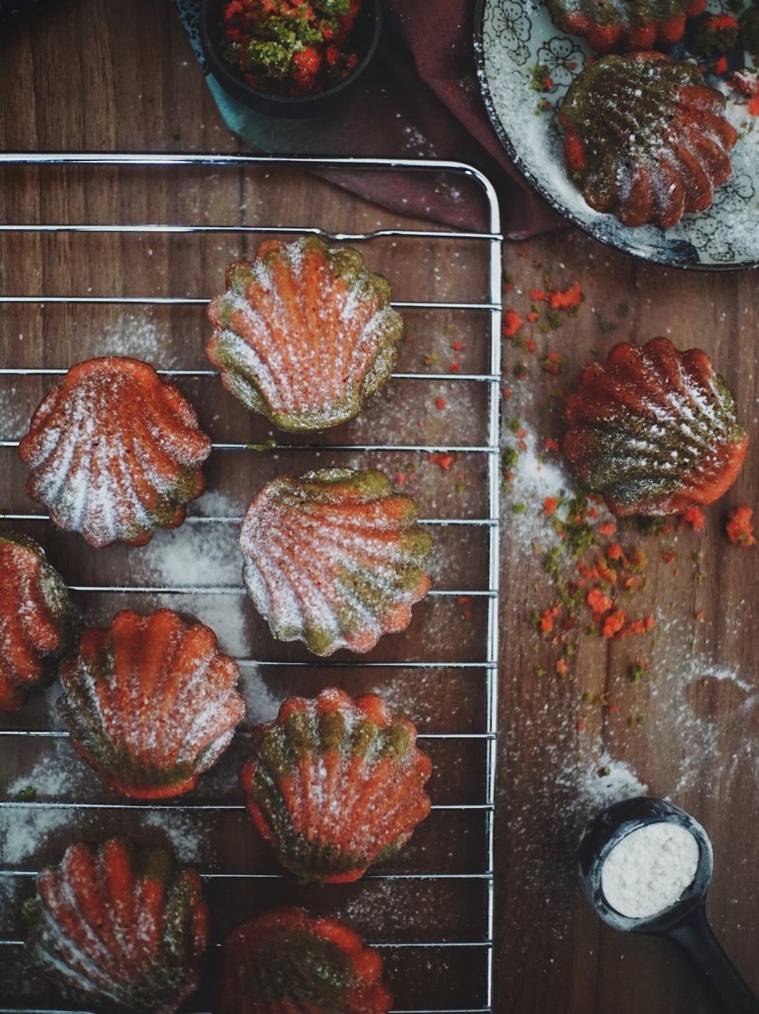 🎄圣诞红绿双色玛德琳｜这份礼物你喜欢吗♥️的做法