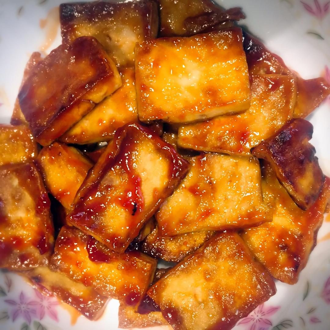 y_怪妈妈做的番茄脆皮豆腐