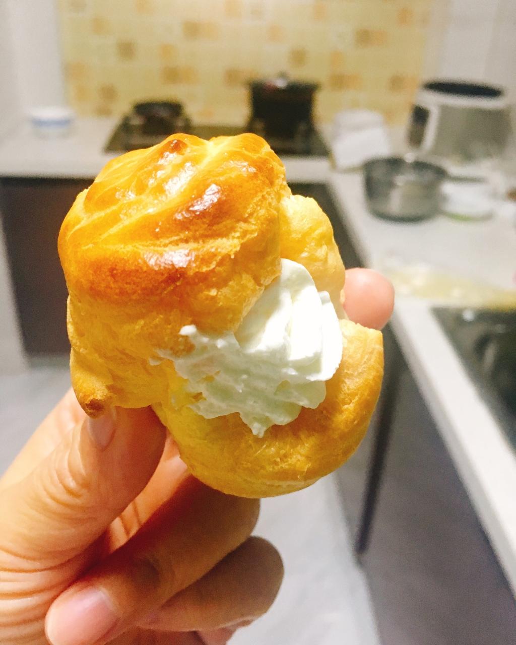 咖啡泡泡_sobx做的奶油泡芙