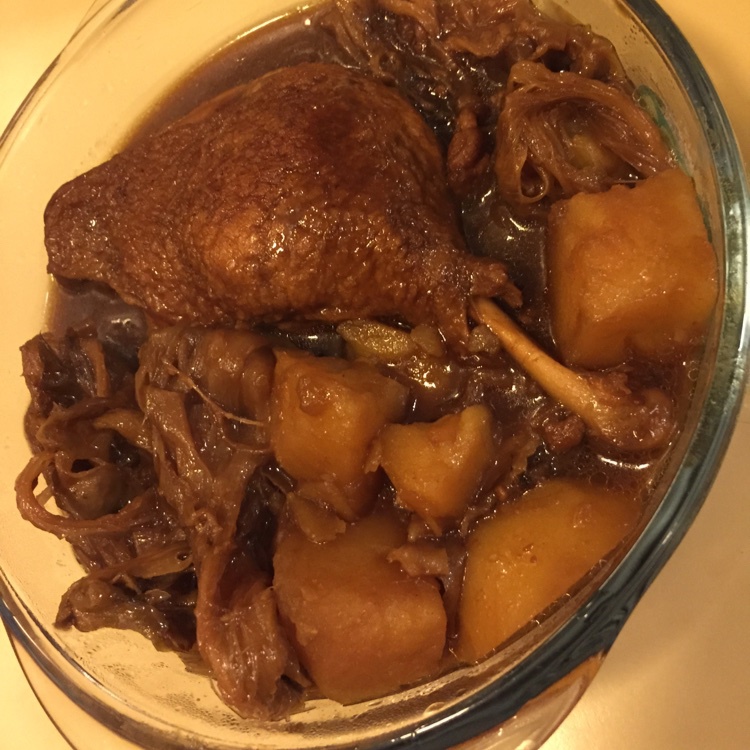 土豆焖鸭