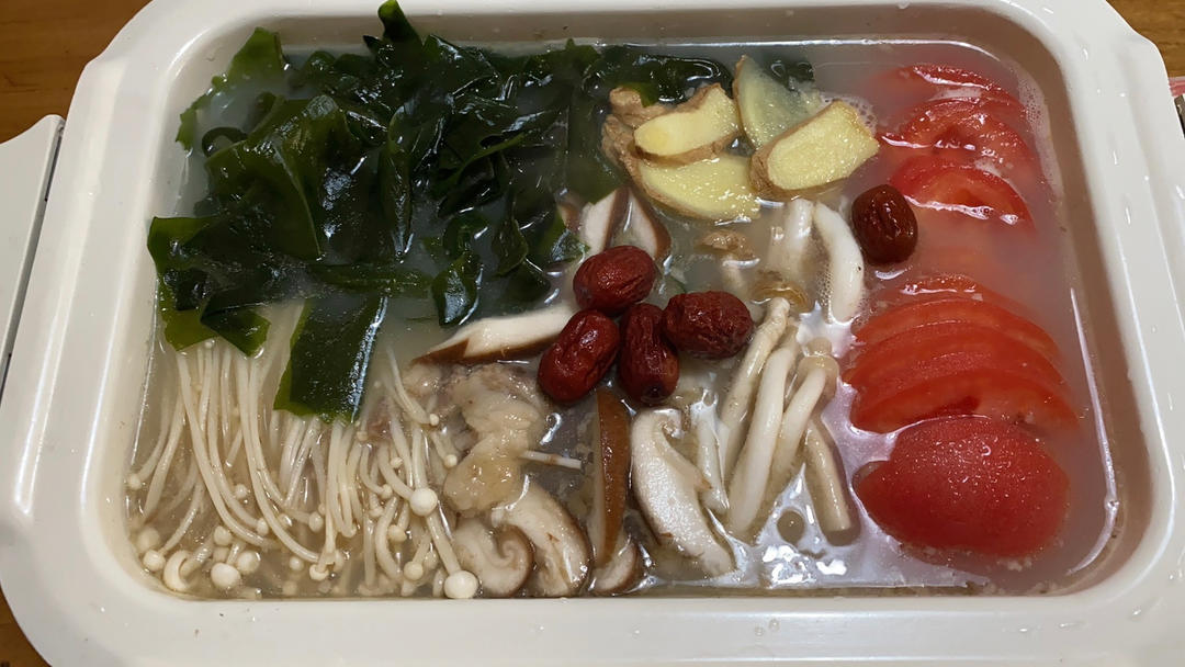 纯自制火锅汤底，清汤锅，菌菇锅，营养又美味，方便快手