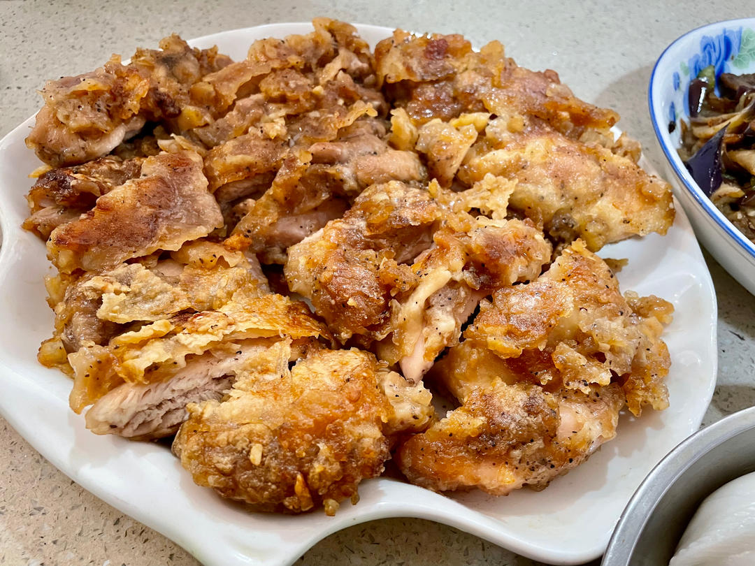 蒜香鸡扒