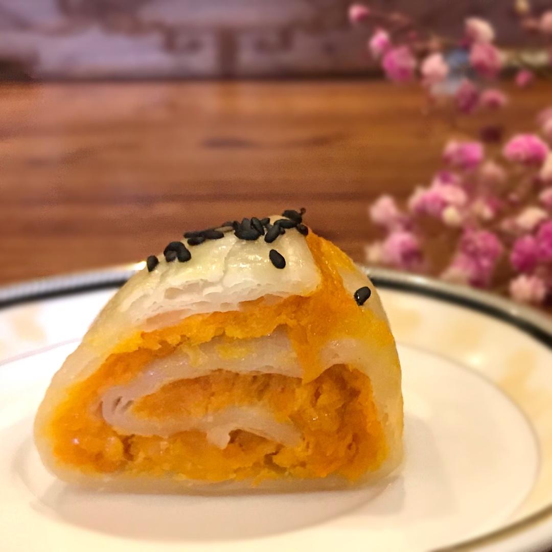 超简单的紫薯酥（手抓饼版）