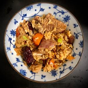 电饭锅焖饭（煲仔饭、排骨焖饭、立夏豌豆饭、羊肉抓饭等）的做法 步骤22