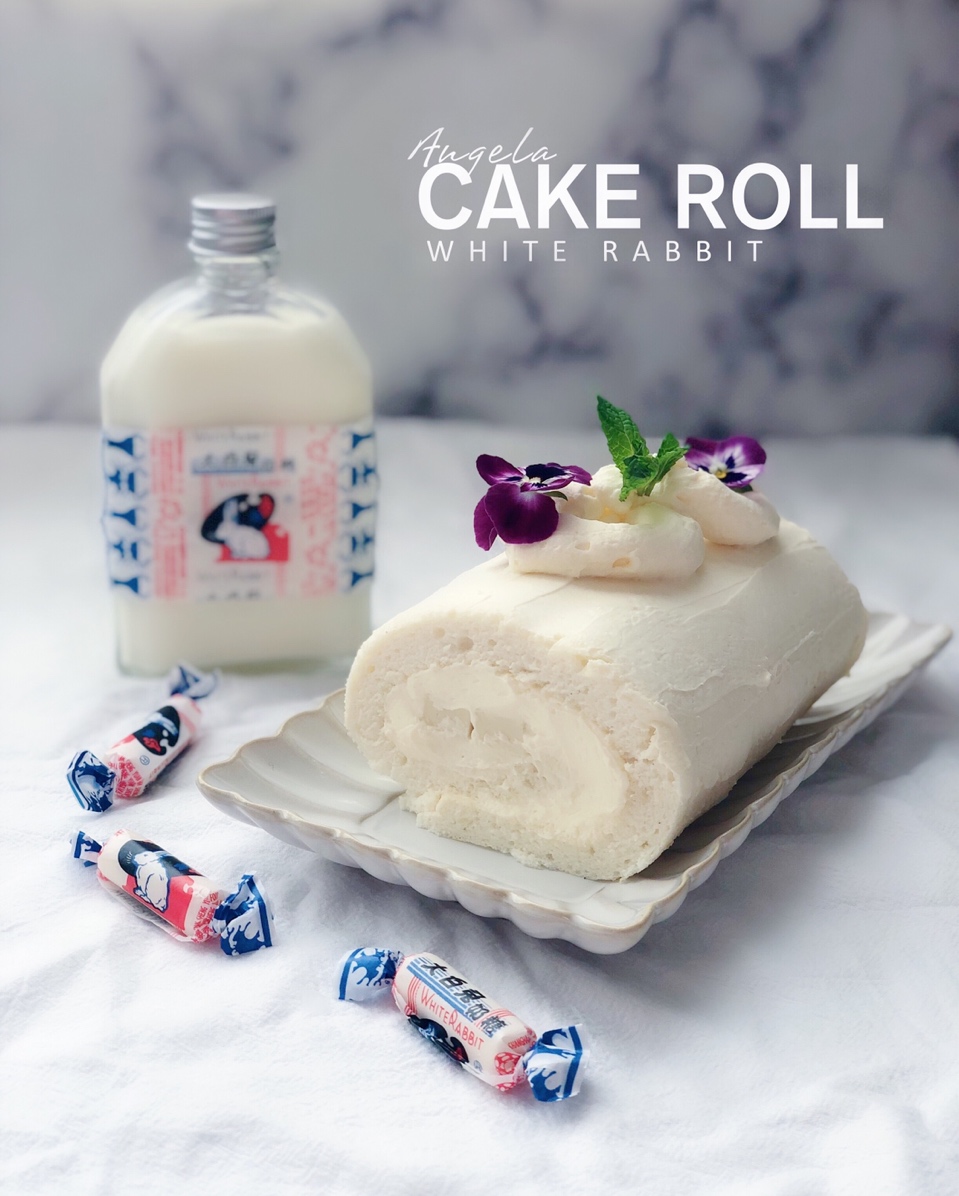 大白兔奶冻蛋糕卷 蛋白卷