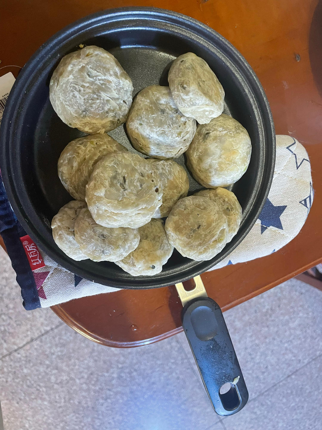 芝麻肉松饼#手抓饼皮