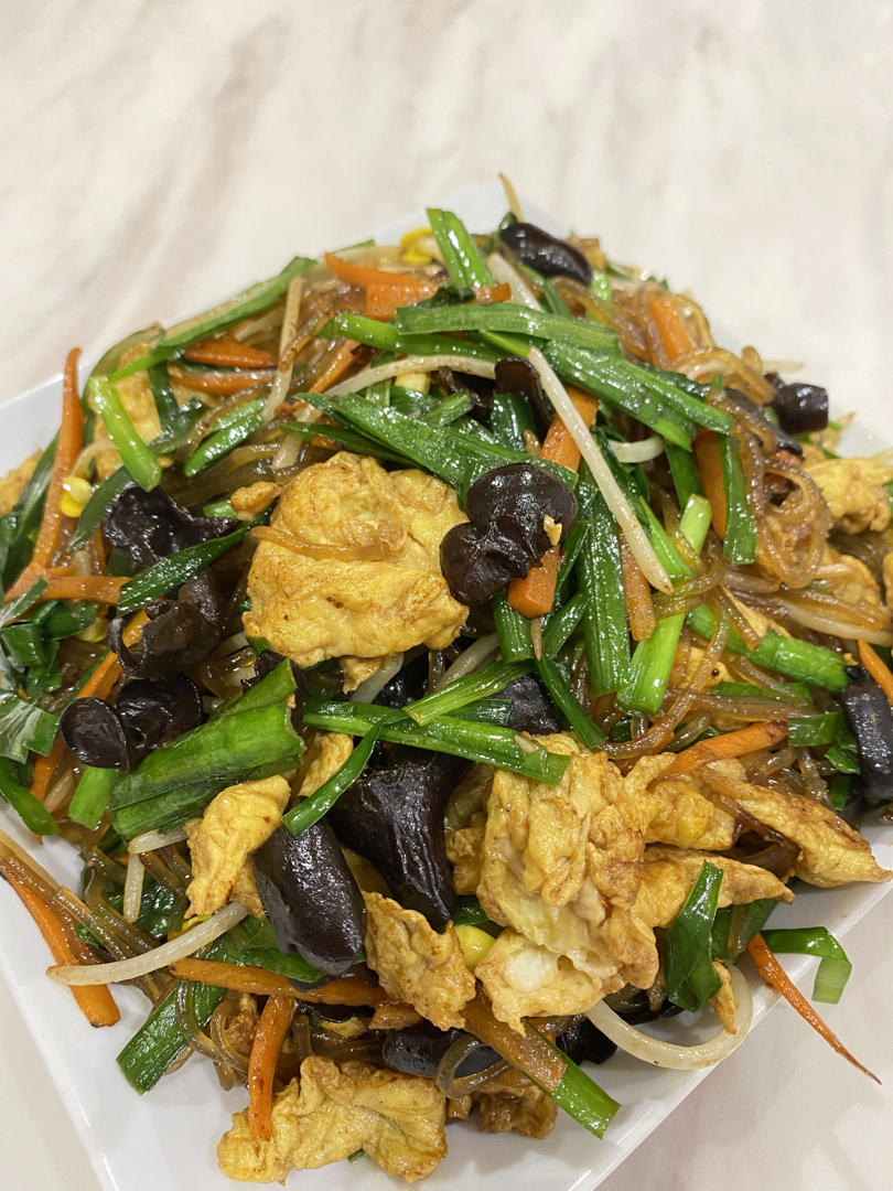 炒合菜～经典的拌饭菜，真的太香了