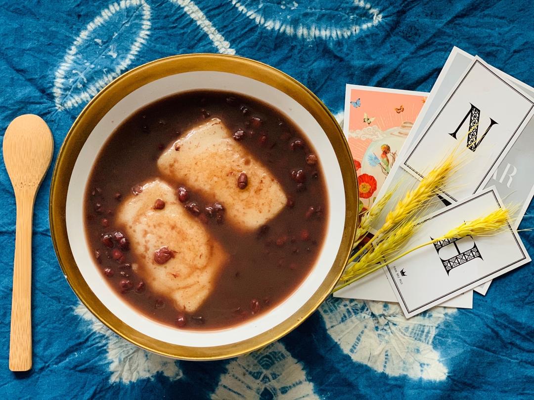 日式の烤年糕红豆汤